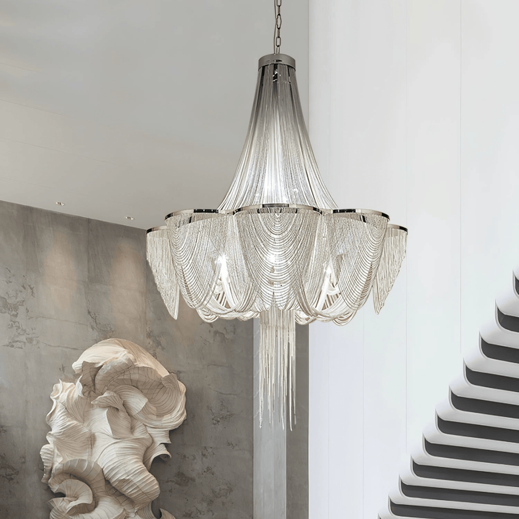 silver-chain-tassel-chandelier-anzaz-Silver Chain-2