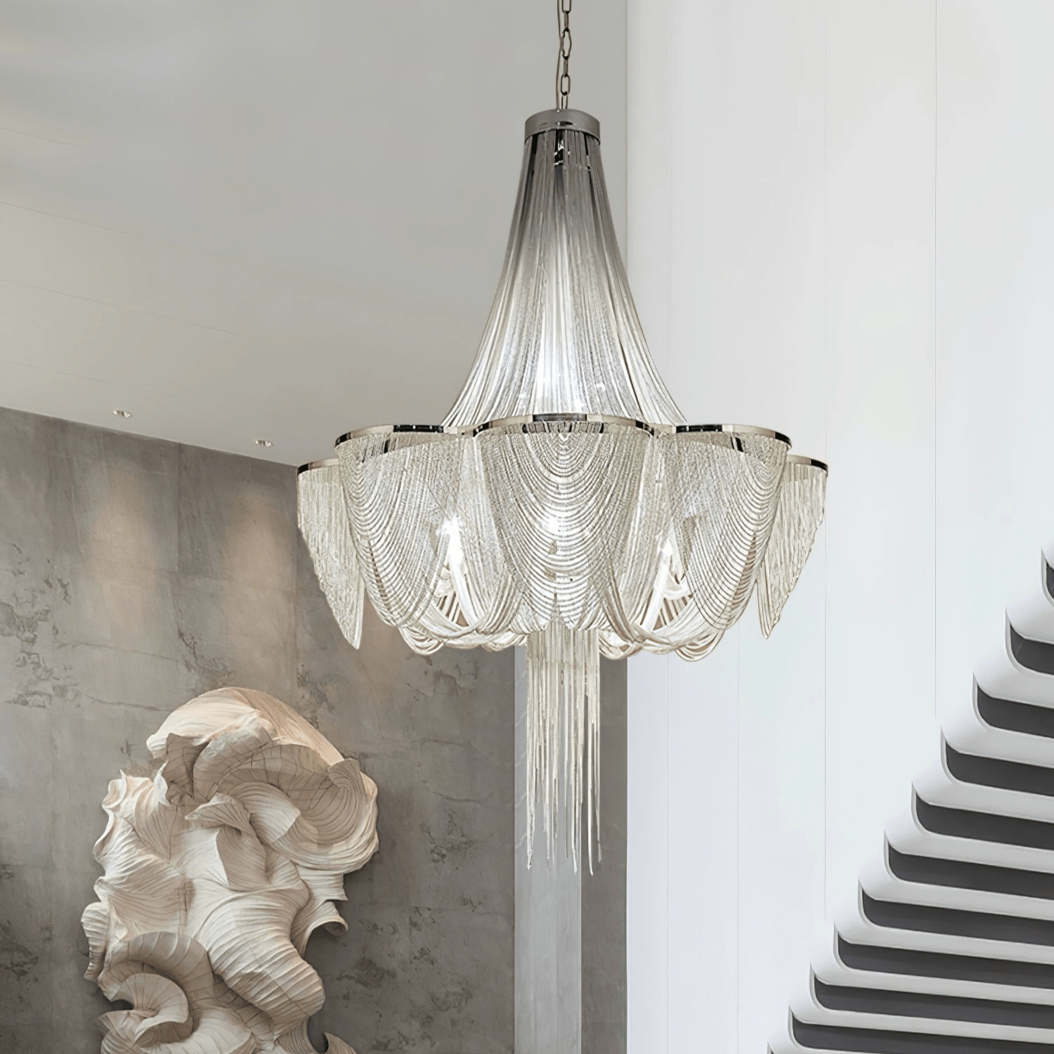 silver-chain-tassel-chandelier-anzaz-Silver Chain-2