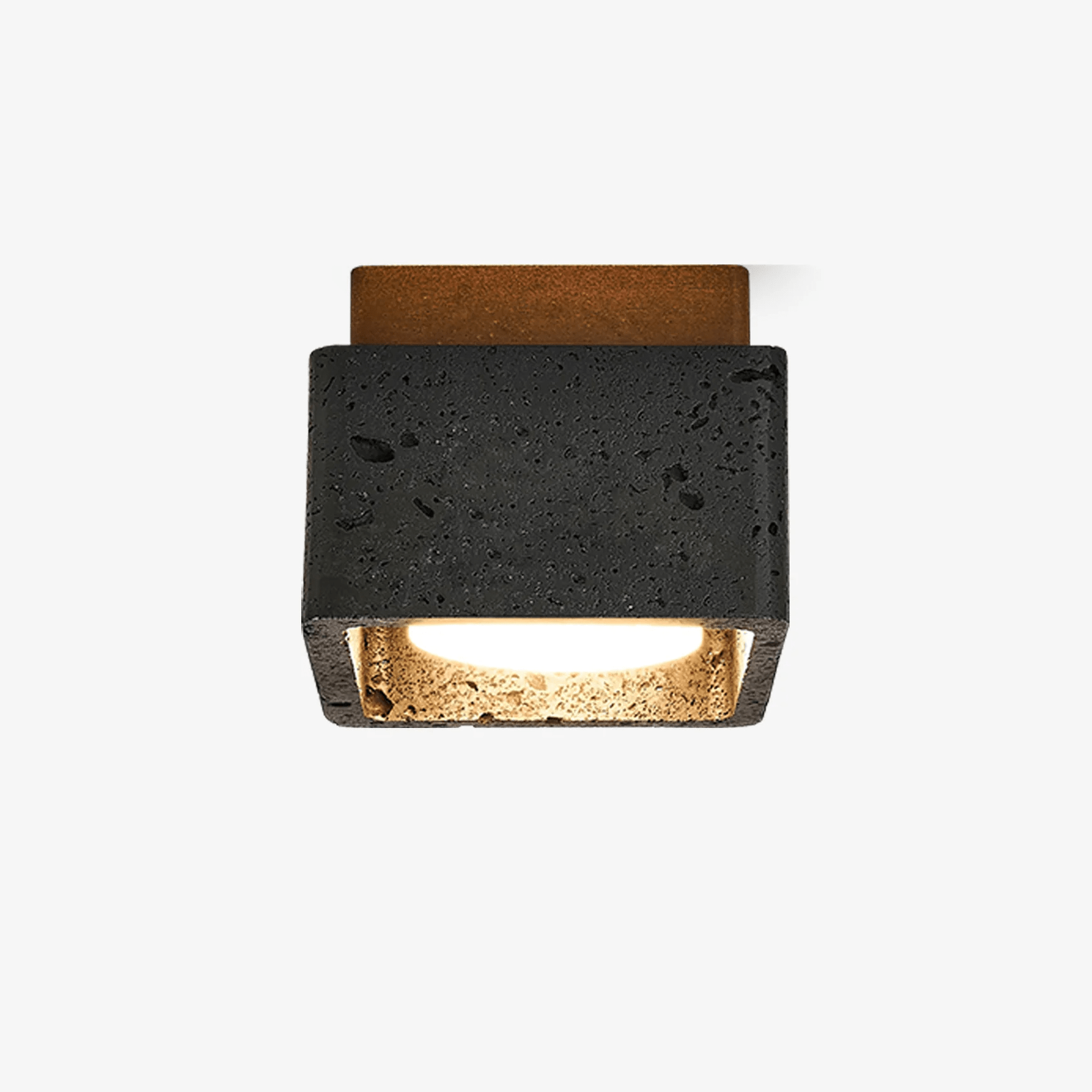 lava-cube-ceiling-lamp-anzaz-Black Travertine & Dark walnut-1