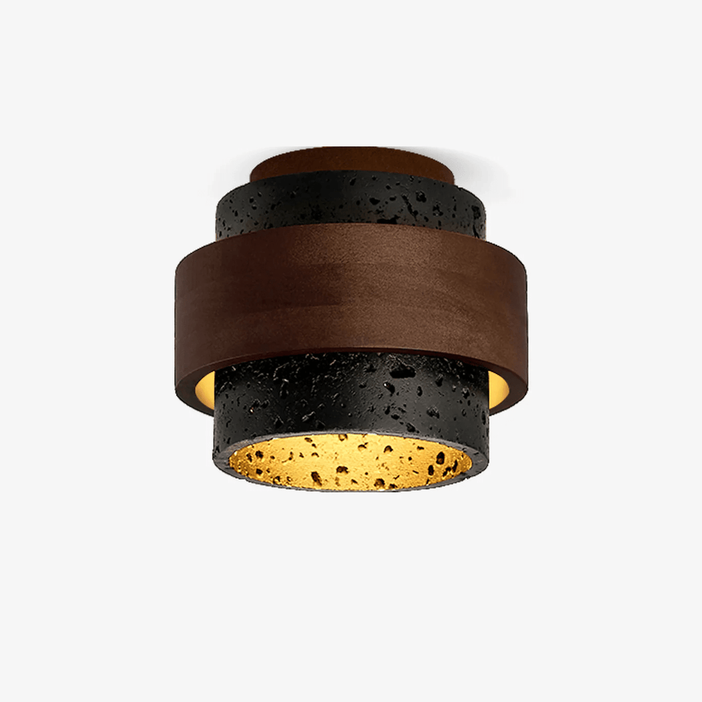 ebony-ceiling-light-anzaz-Black Travertine & Dark walnut-1