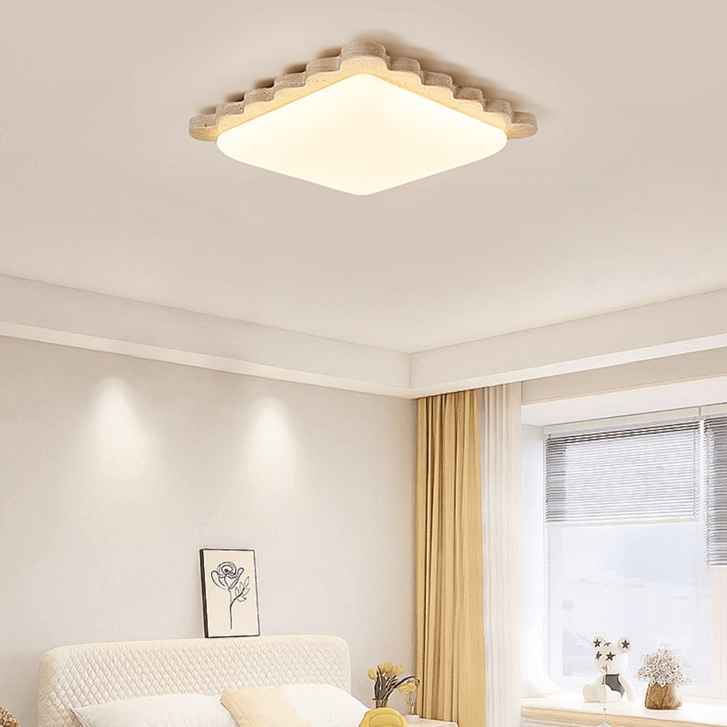 travertine-scallop-edge-ceiling-light-anzaz-Yellow Travertine-2