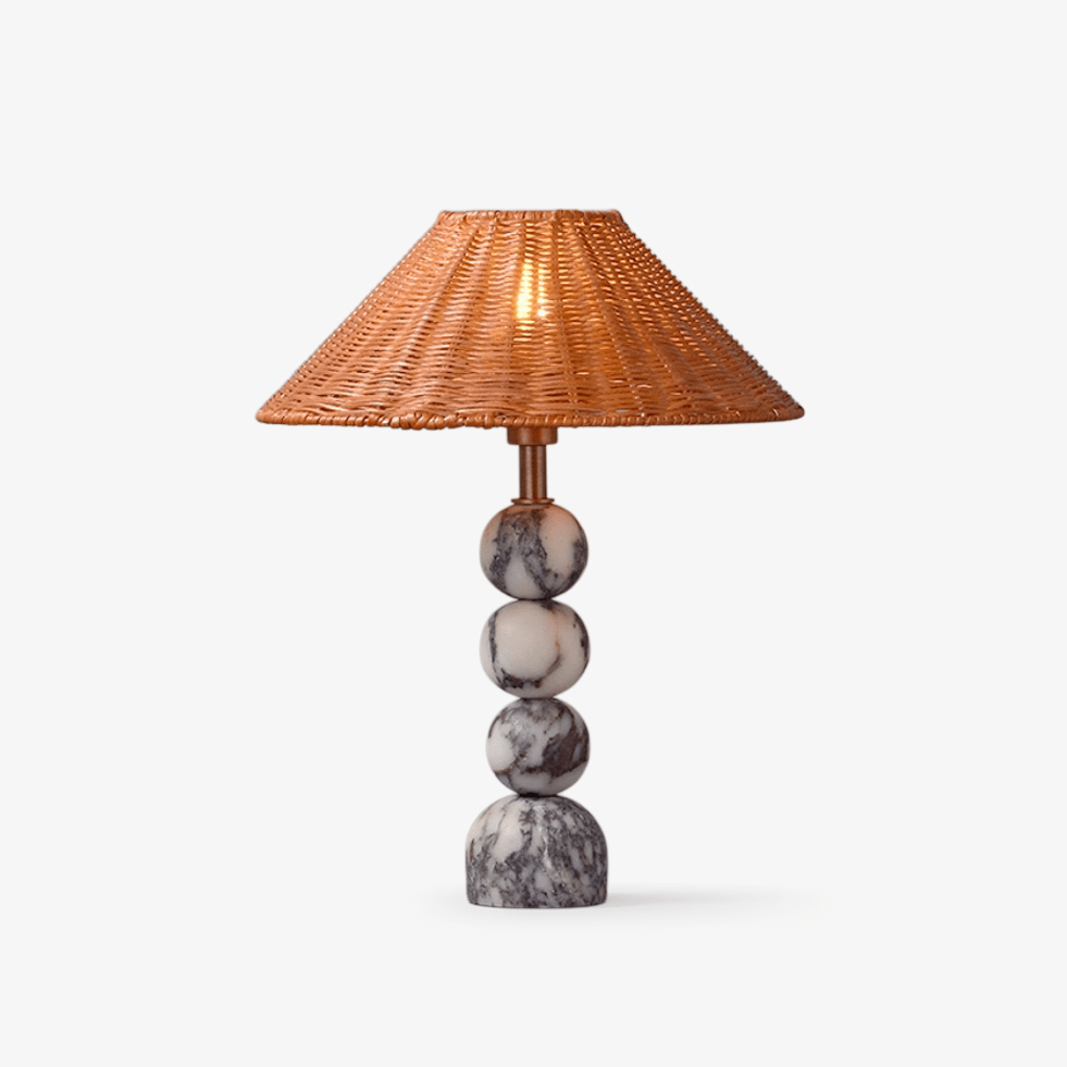 marble-orb-rattan-table-lamp-anzaz-White+Black Marble & Natrue Rattan-1
