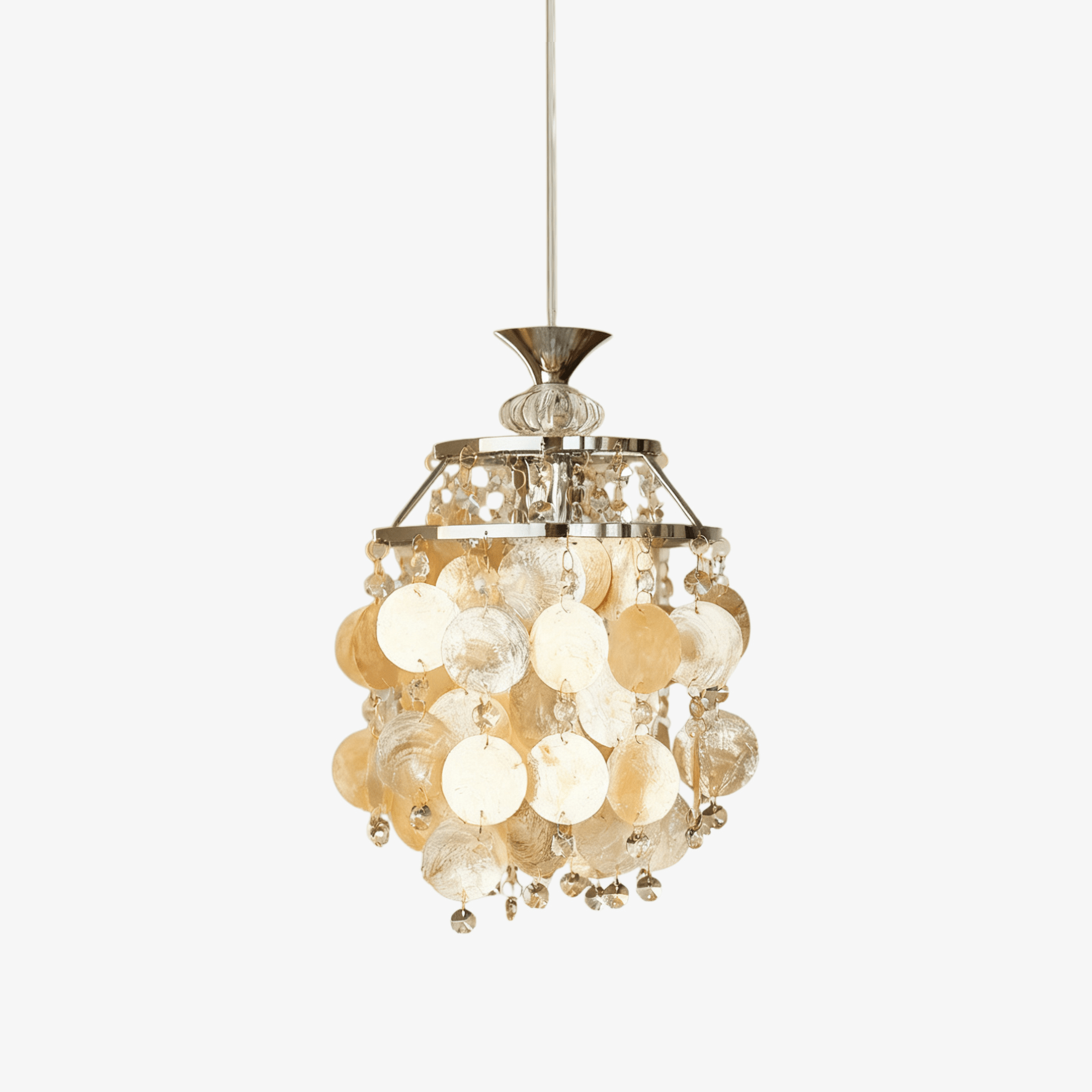 shell-disc-pendant-light-anzaz-Nickel & Amber-1
