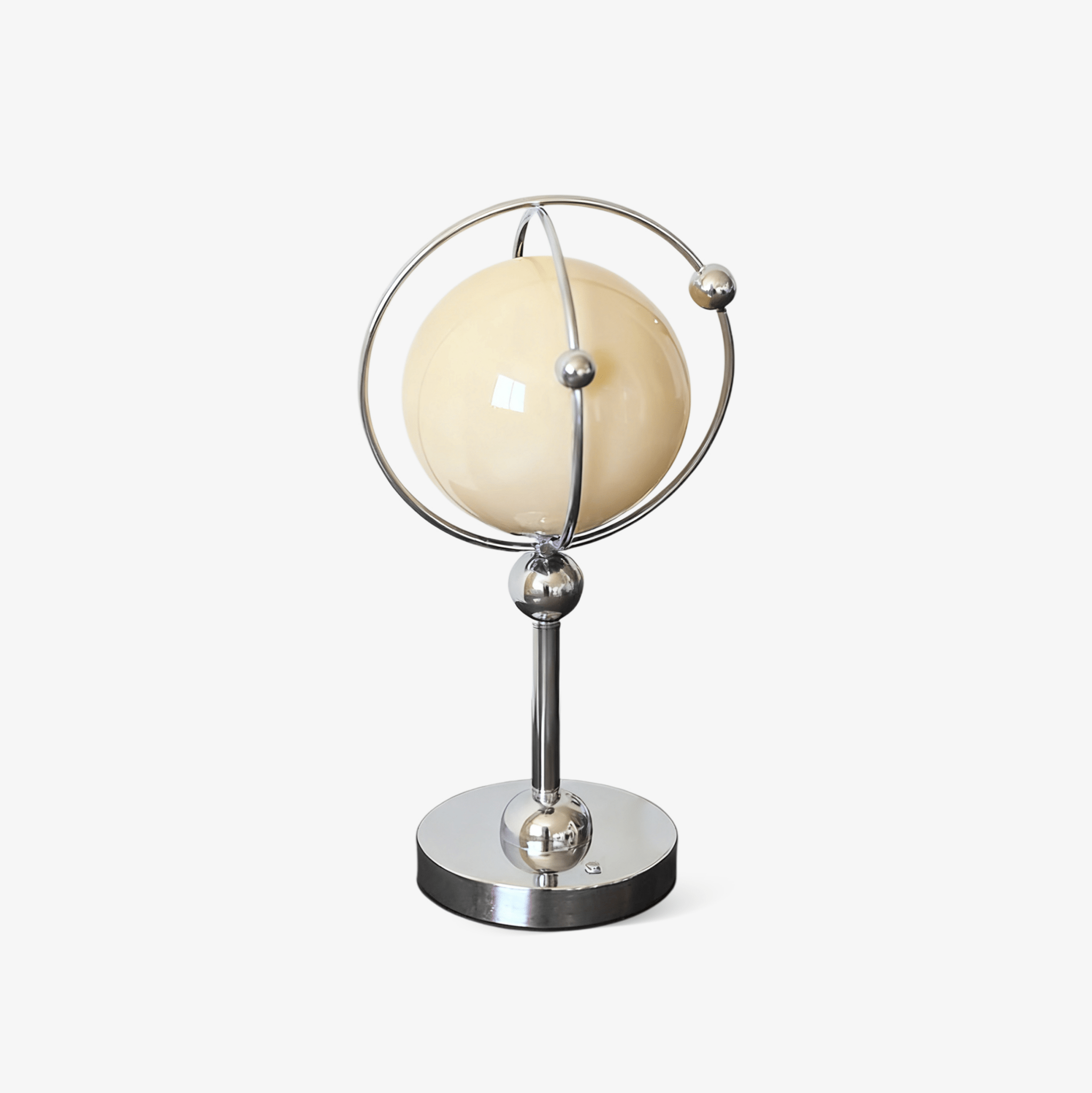 orb-cage-table-lamp-anzaz-Chrome & Beige-1