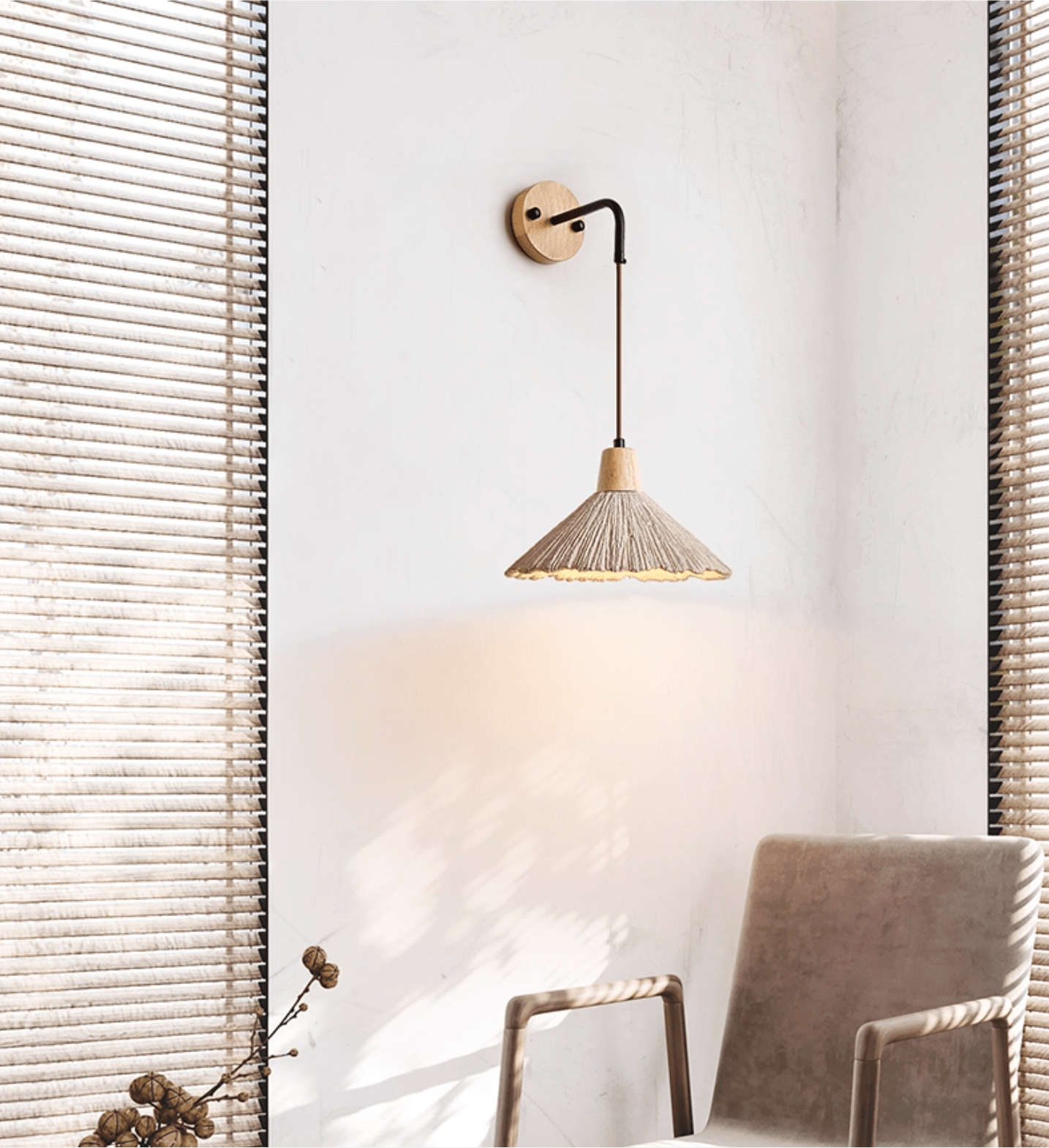 microcement-wall-lamp-anzaz-Wood Color & Cement Grey-3