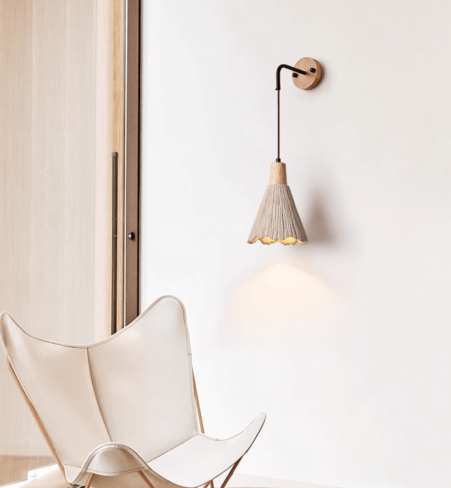 microcement-wall-lamp-anzaz-Wood Color & Cement Grey-4
