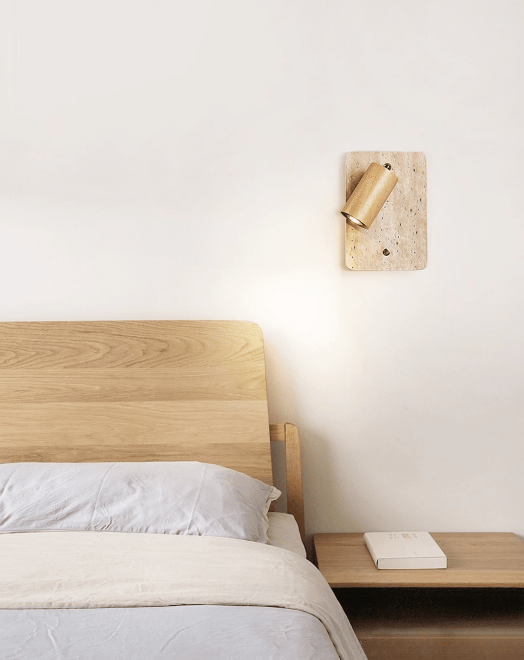 travertine-spot-wall-sconce-anzaz-Walnut Color & Yellow Travertine-3