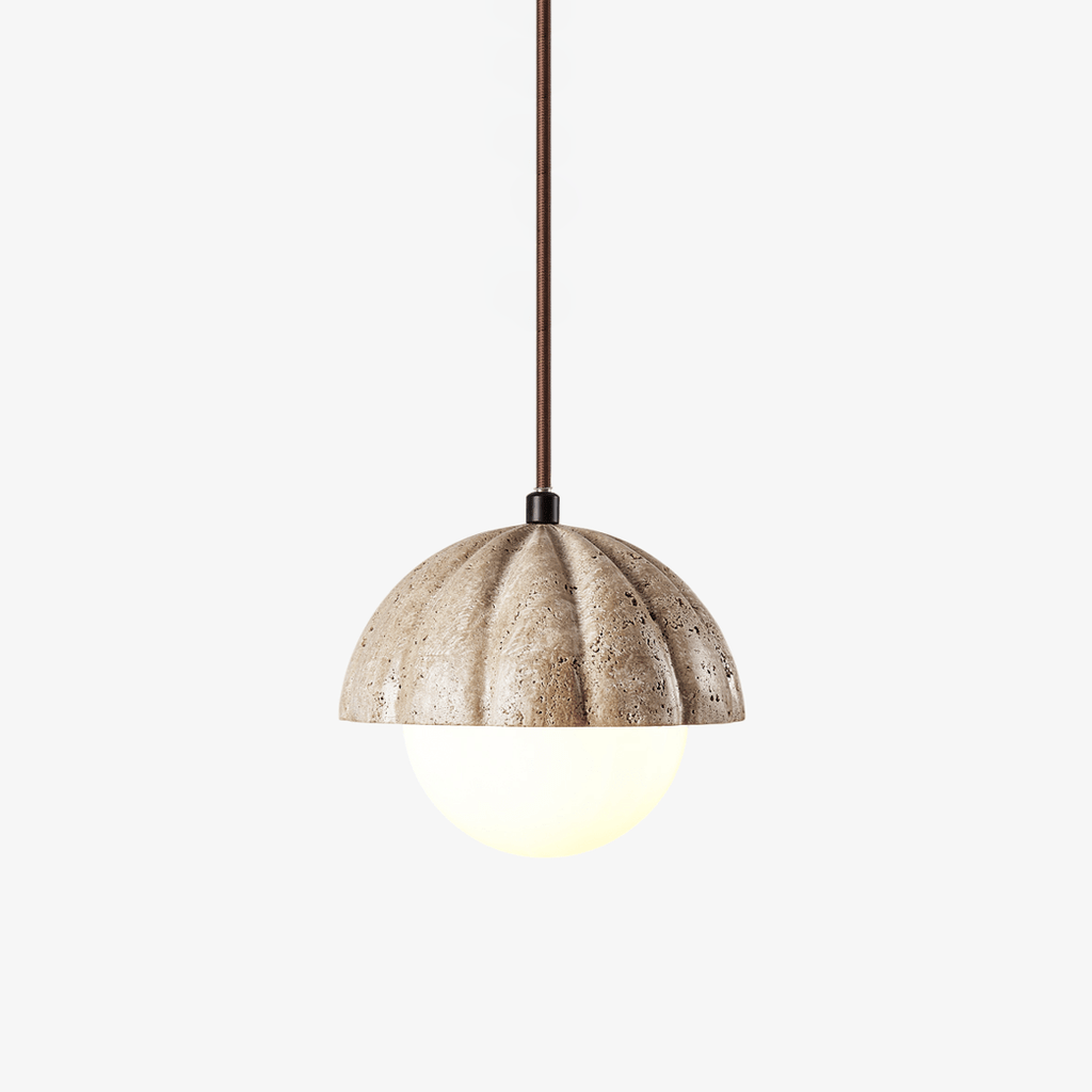 fluted-orb-pendant-lamp-anzaz-Yellow Travertine-1