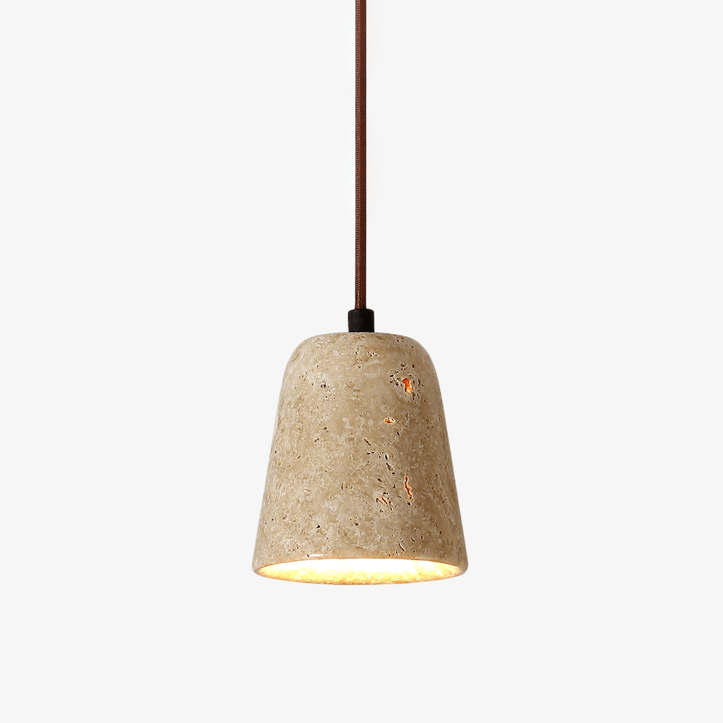 earthy-travertine-cone-pendant-light-anzaz-Yellow Travertine-1