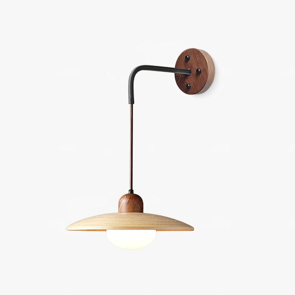 wooden-saucer-wall-sconce-anzaz-Walnut Color-1