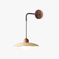 wooden-saucer-wall-sconce-anzaz-Walnut Color-1