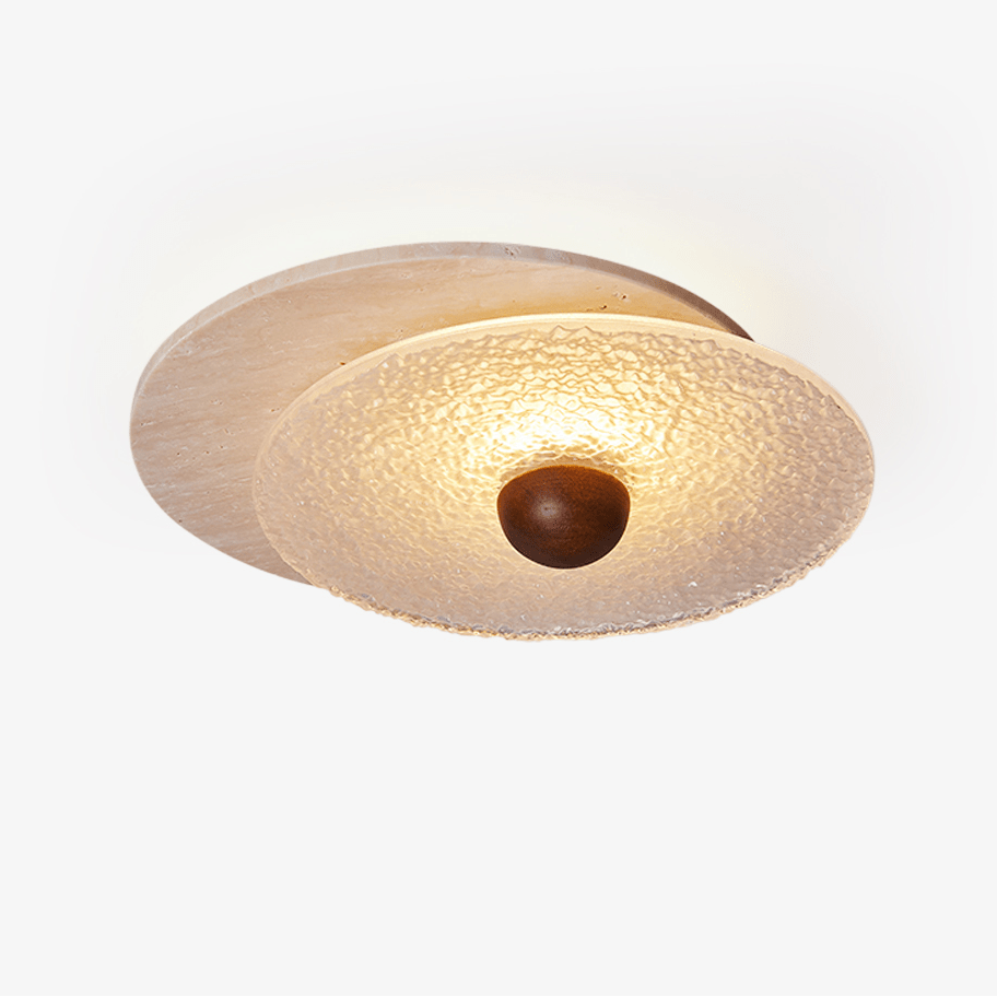 lunar-ripple-ceiling-light-anzaz-Wood color & Yellow Travertine-1