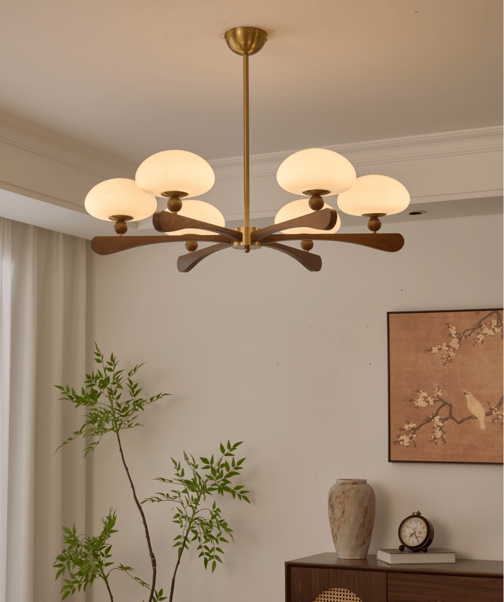 evander-ray-chandelier-anzaz-Walnut Color & Gold & White-2