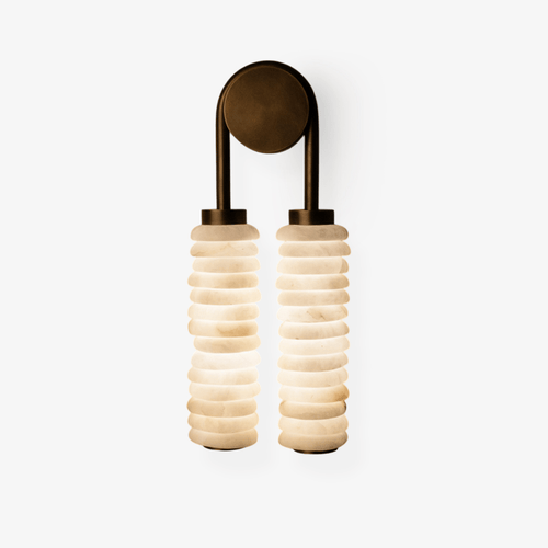 calla-ribbed-sconce-anzaz-Bronze & White-1