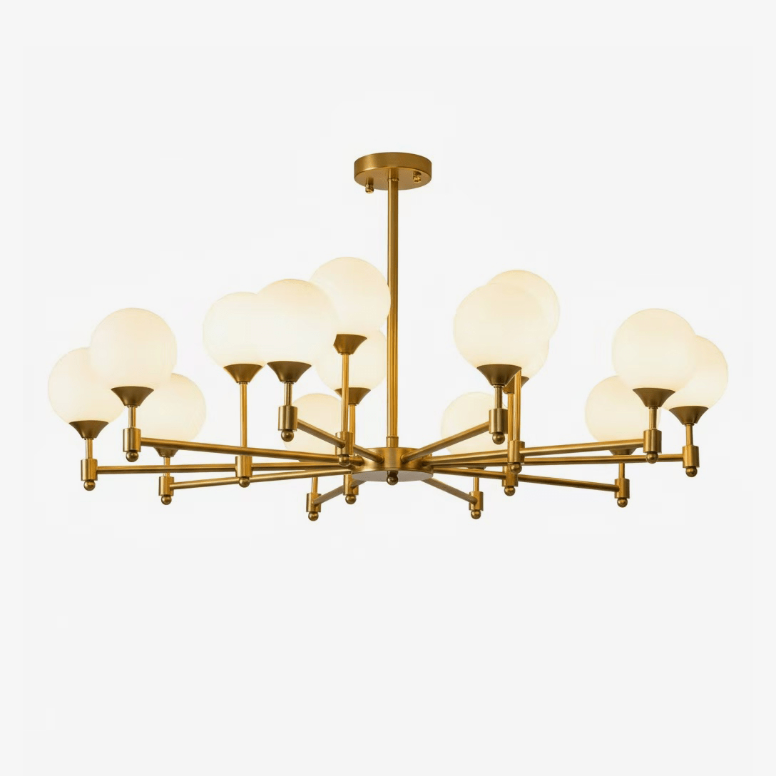 alessio-globe-chandelier-anzaz-Brass & White-1