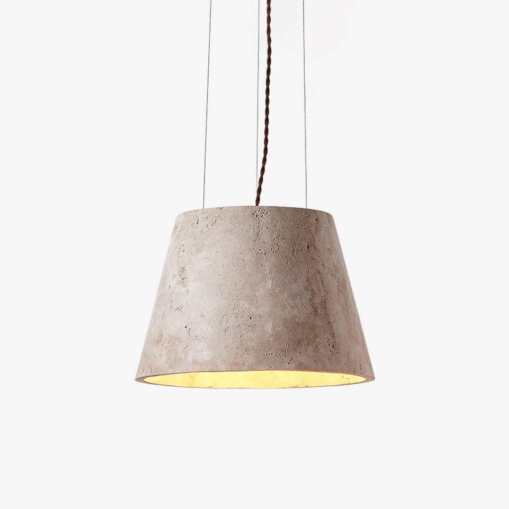 travertine-cone-pendant-lamp-anzaz-Yellow Travertine-1