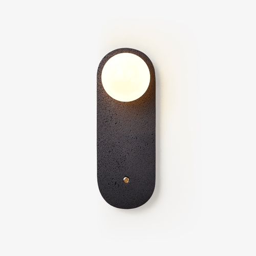black-travertine-hearth-sconce-anzaz-Black Travertine & White-1