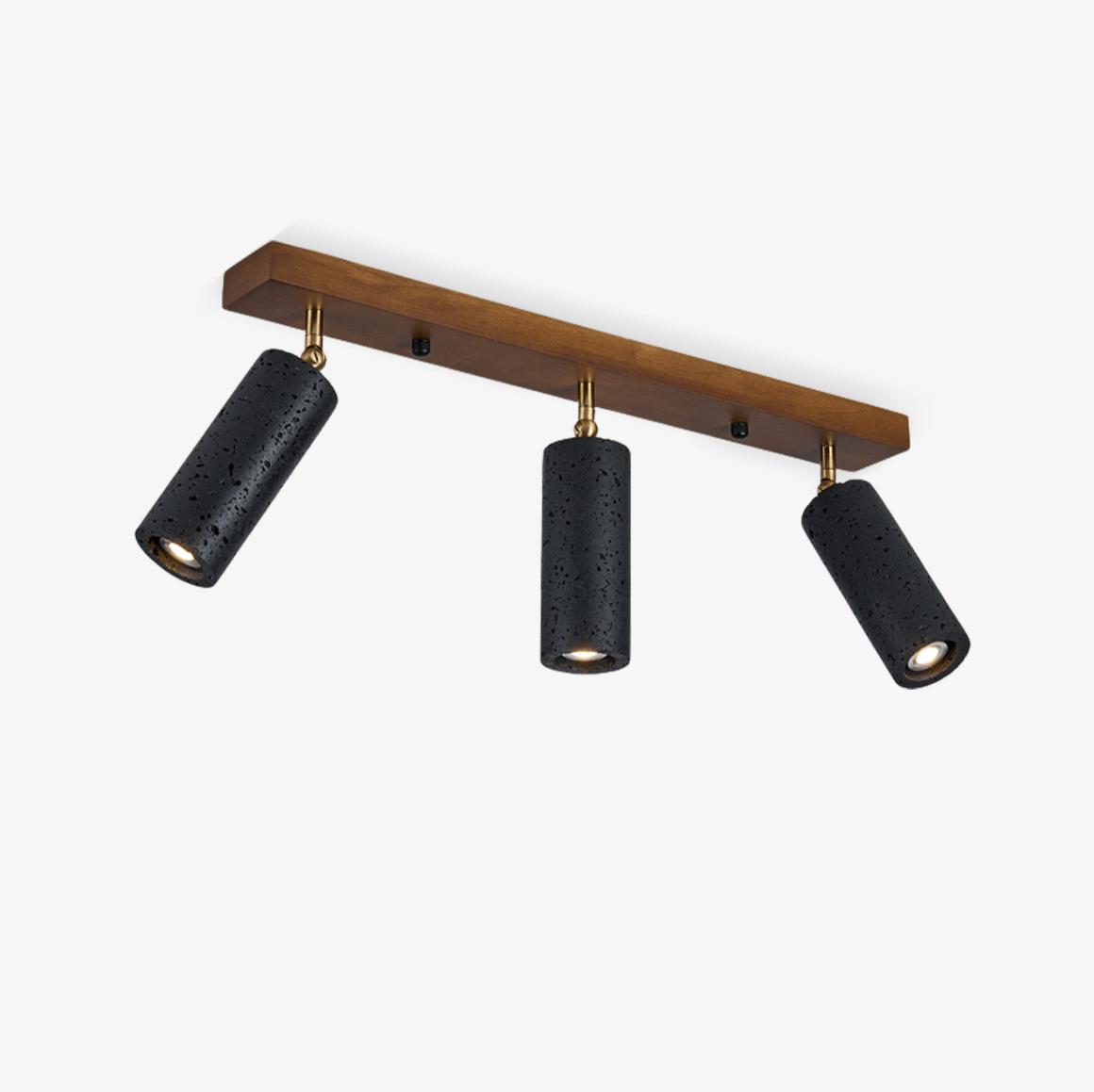 volcanic-wood-trio-ceiling-spot-anzaz-Black Travertine & Walnut Wood-1