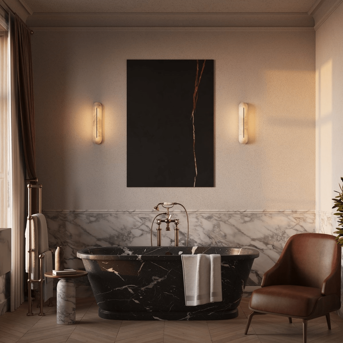 orbison-wall-lamp-anzaz-Brass & White-5