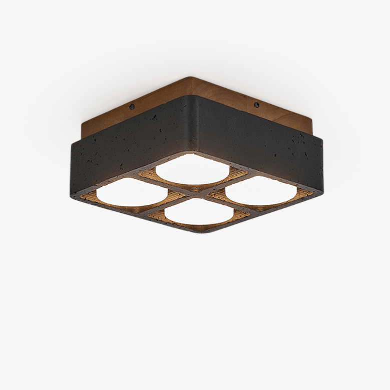 multi-spot-square-ceiling-lamp-anzaz-Walnut Wood & Black Travertine-1