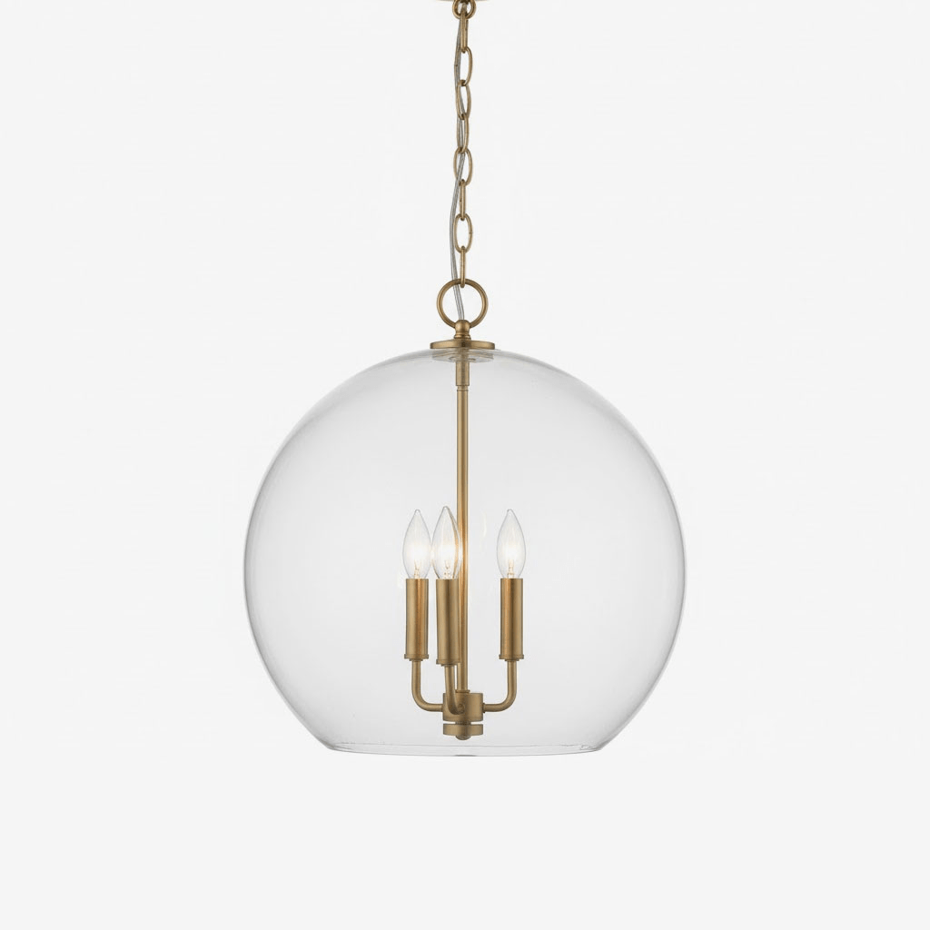 lysander-clear-globe-pendant-lamp-anzaz-Brass & Clear-1