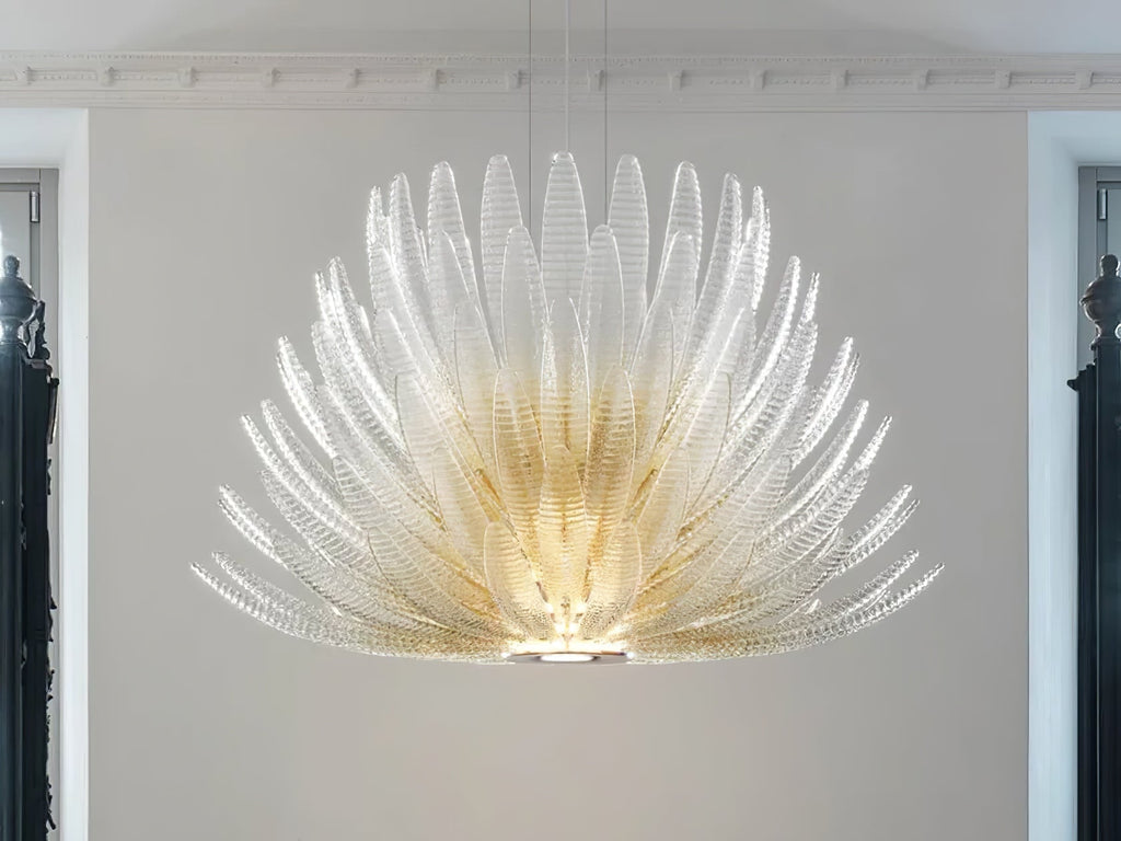 aurelia-glass-petal-chandelier-anzaz-Chrome & Clear-3