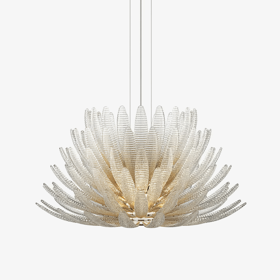 aurelia-glass-petal-chandelier-anzaz-Chrome & Clear-1