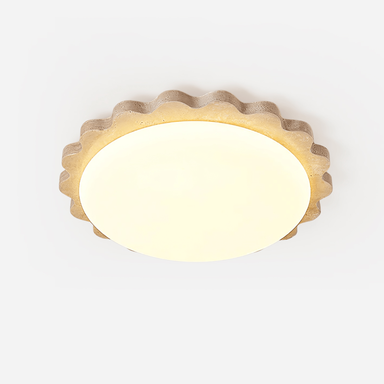travertine-scallop-edge-ceiling-light-anzaz-Yellow Travertine-1