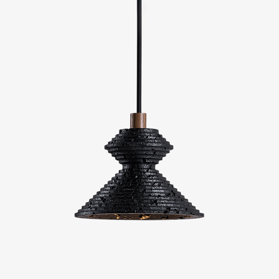kryos-texture-pendant-lamp-anzaz-Black Travertine-1