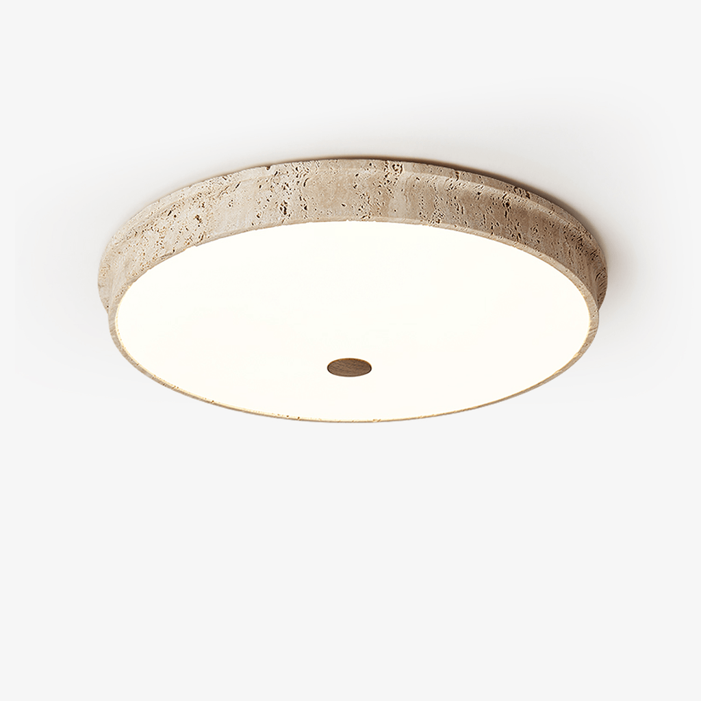talverra-stone-ceiling-lamp-anzaz-Yellow Travertine & White-1