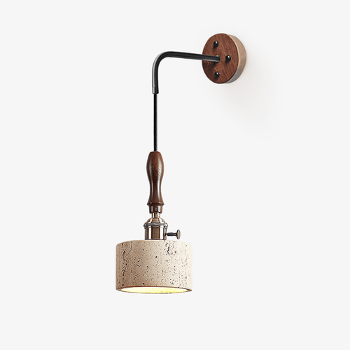 arvilo-wall-lamp-anzaz-Yellow& Travertine & Dark walnut-1