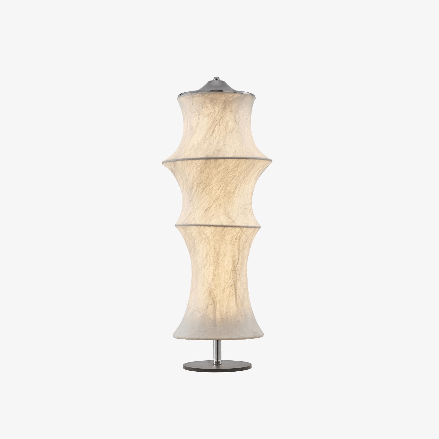 silvara-cocoon-table-lamp-anzaz-Chrome & White-1