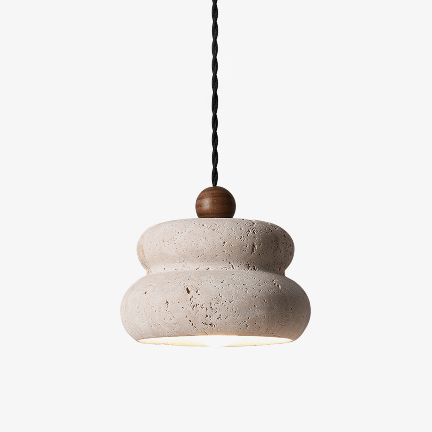 nivora-stone-pendant-lamp-anzaz-Walnut Color & Yellow Travertine-1