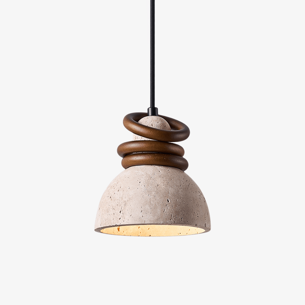 circoa-loop-pendant-lamp-anzaz-Walnut Color & Yellow Travertine-1