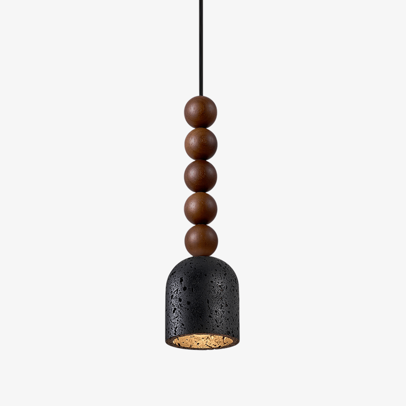 vareon-totem-pendant-lamp-anzaz-Walnut Color & Black Travertine-1