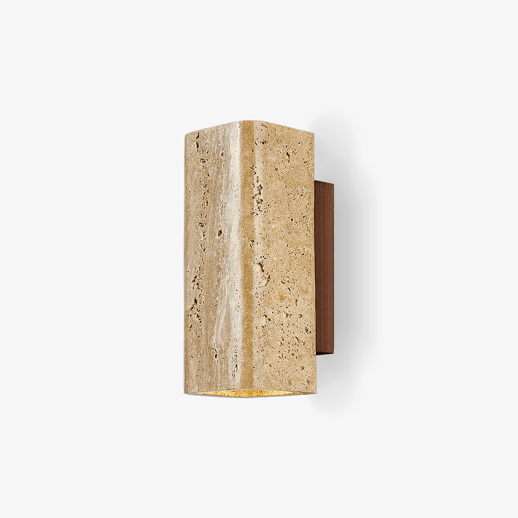 tavora-arc-wall-lamp-anzaz-Walnut Color & Yellow Travertine-1