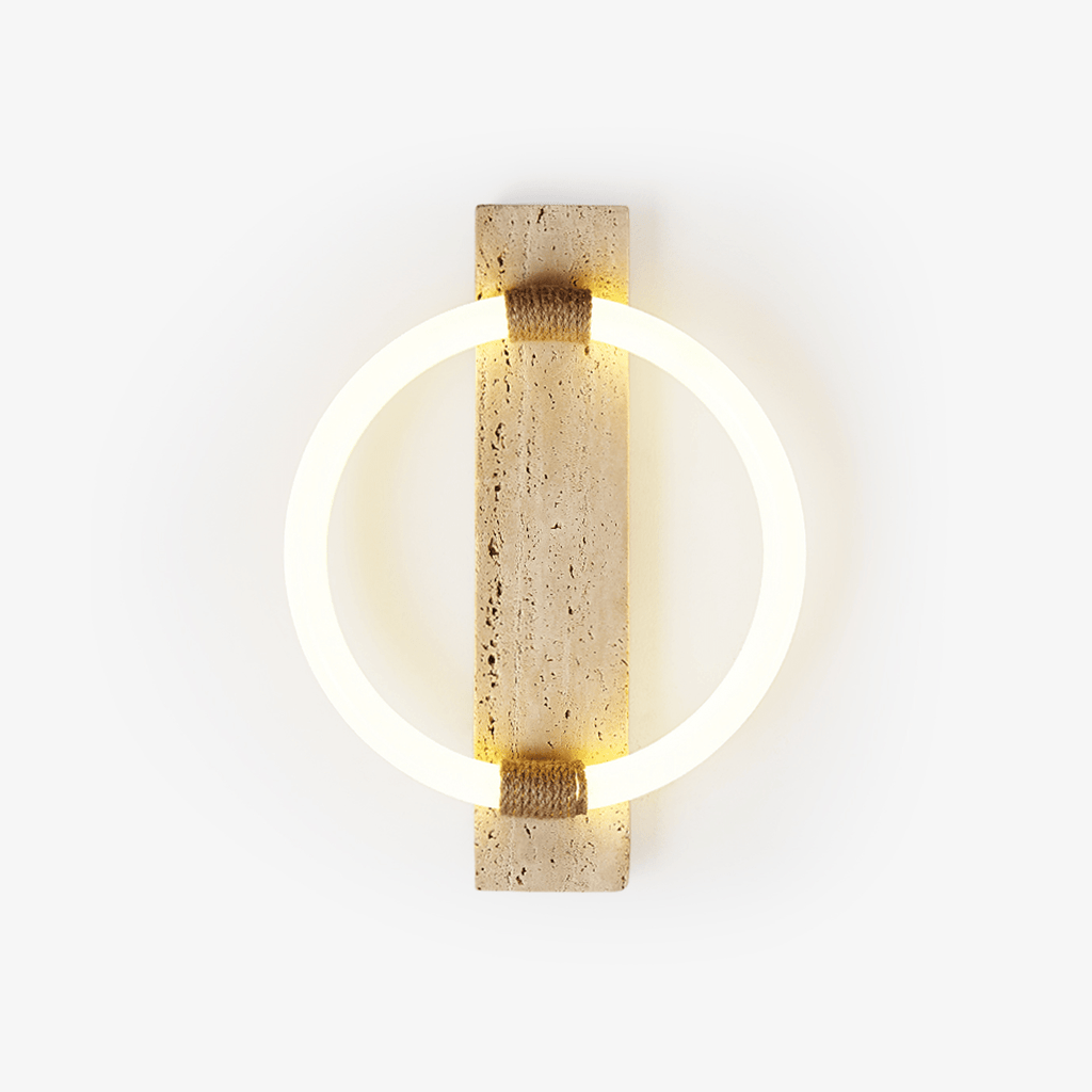 stonek-wall-lamp-anzaz-Yellow Travertine & White-1