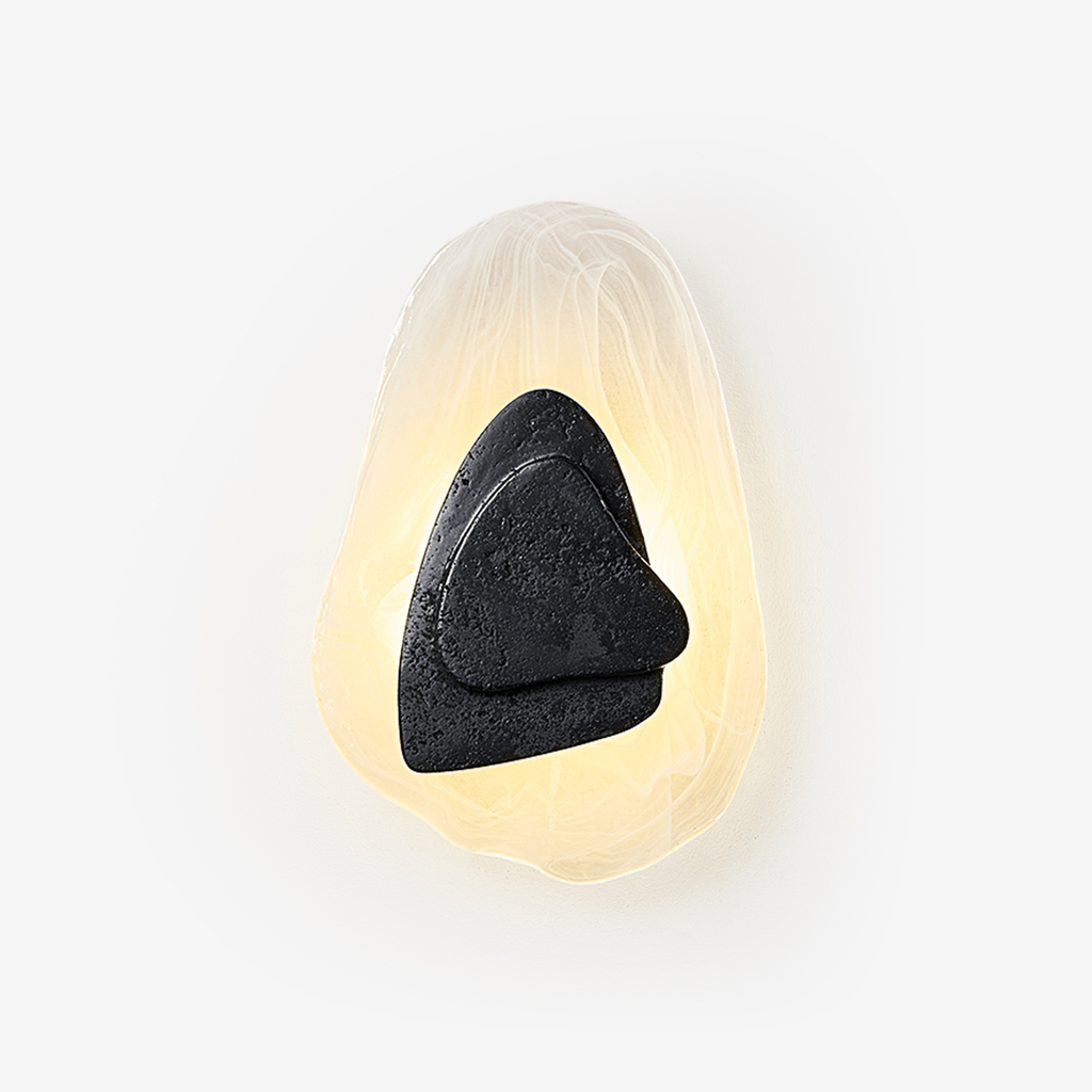lava-veil-wall-lamp-anzaz-Black Travertine & Clear-1