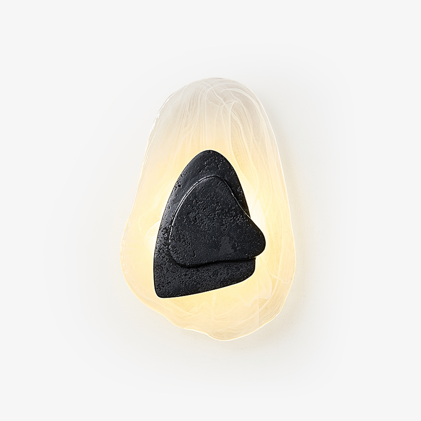 lava-veil-wall-lamp-anzaz-Black Travertine & Clear-1