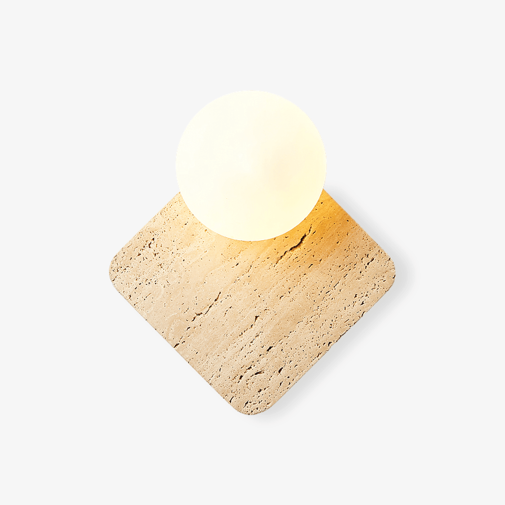 travora-globe-wall-lamp-anzaz-Yellow Travertine & White-1