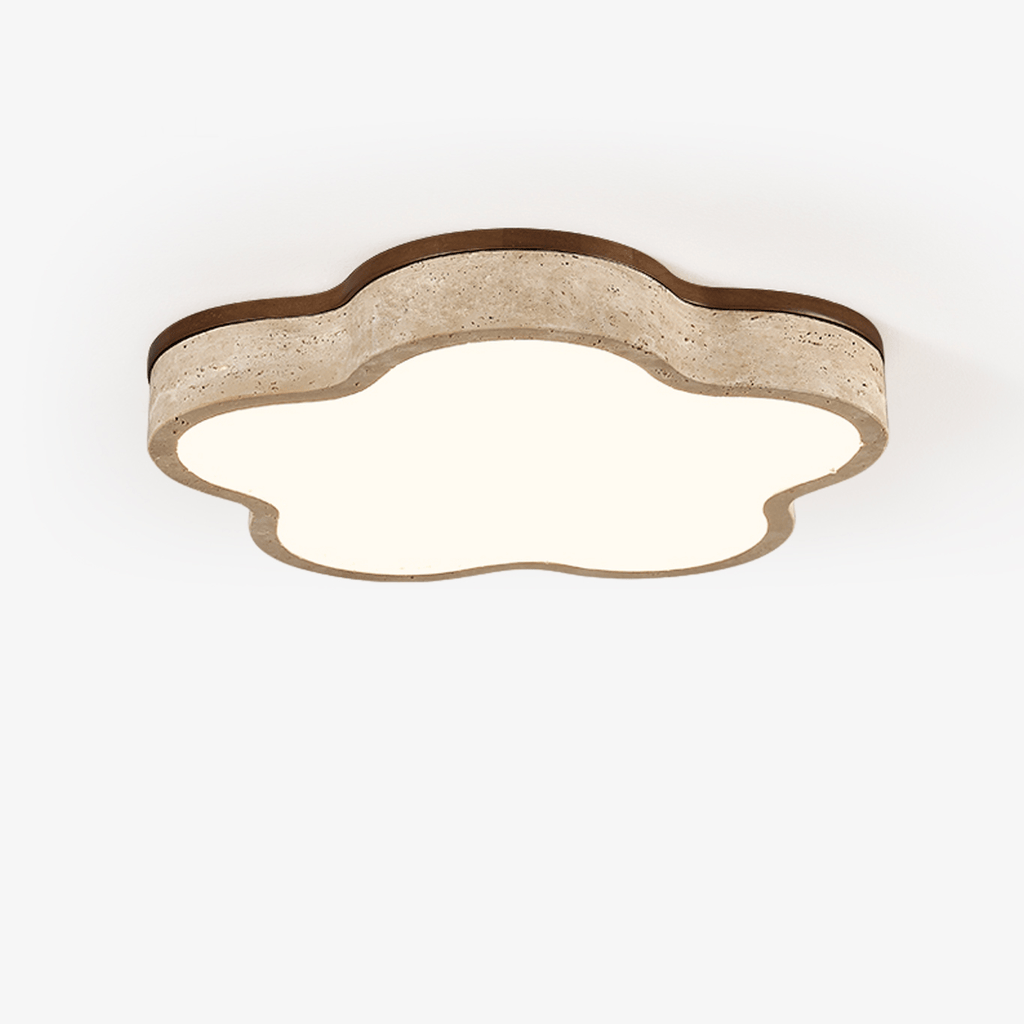 cloudline-travertine-ceiling-lamp-anzaz-Yellow Travertine & White-1