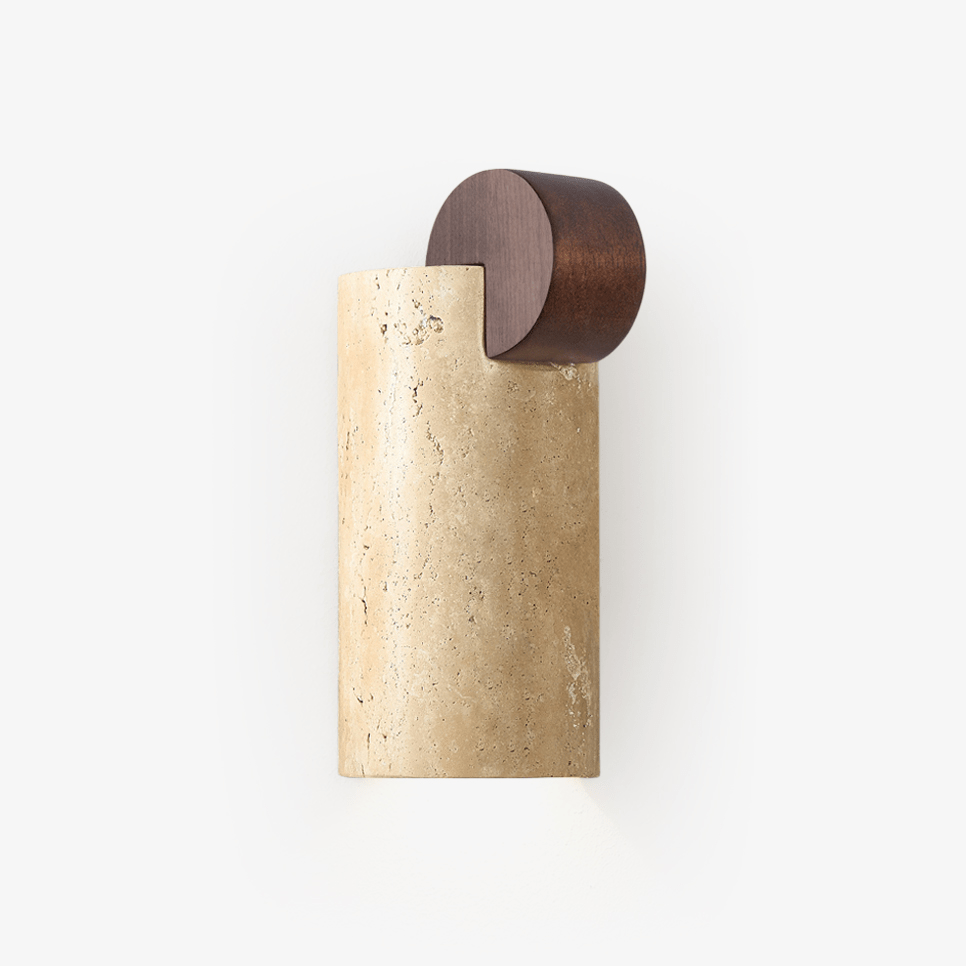 solenne-curve-wall-lamp-anzaz-Walnut Color & Yellow Travertine-1
