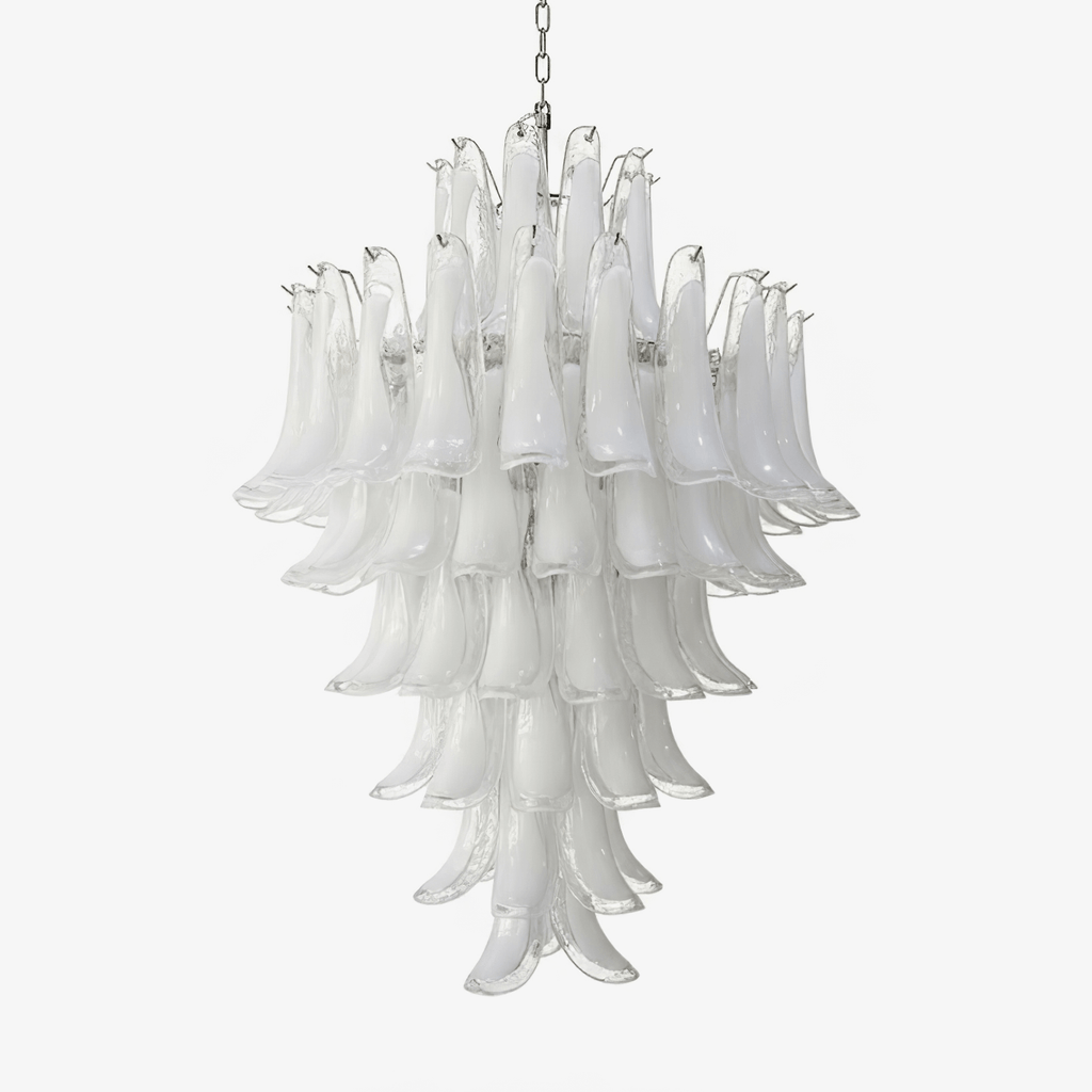 white-cloud-glass-petals-chandelier-anzaz-Nickel & White Cloud-1