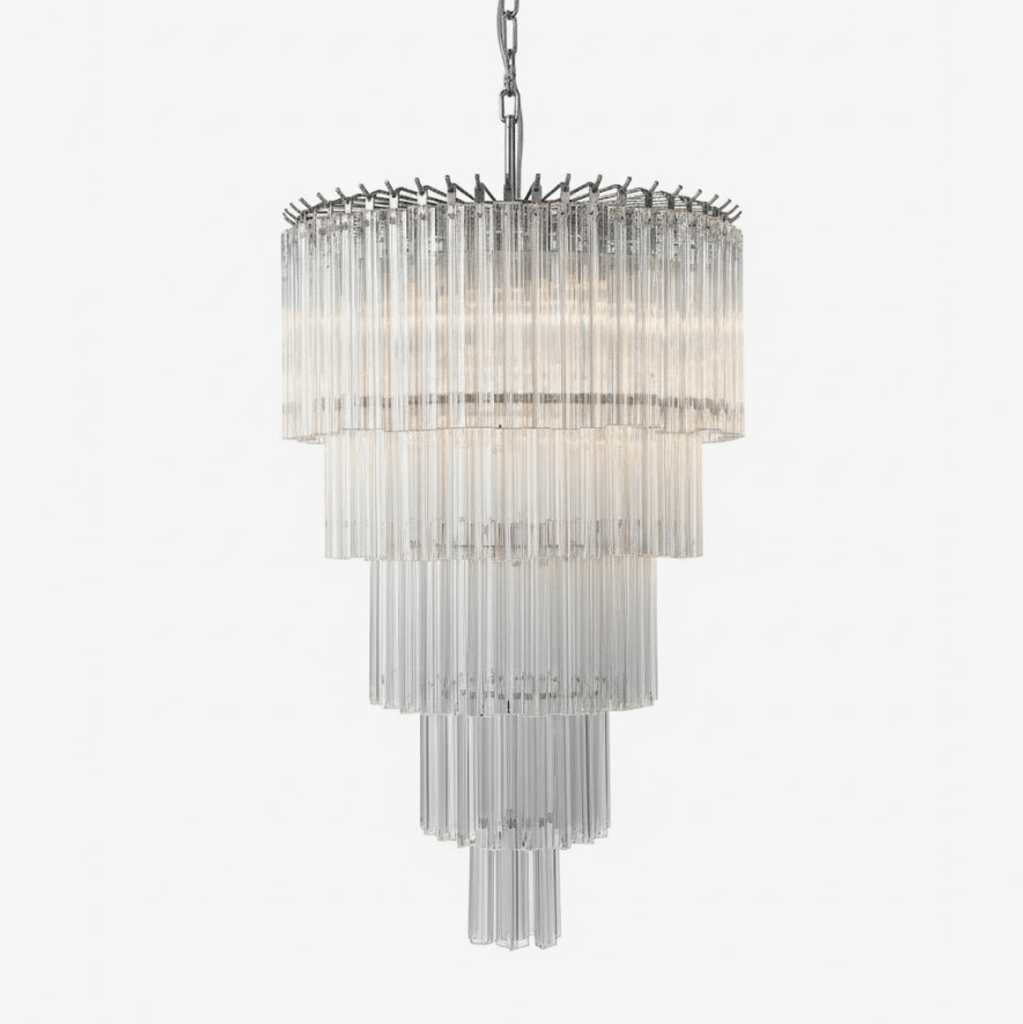 cascadoria-chandelier-anzaz-Nickel & Clear-1