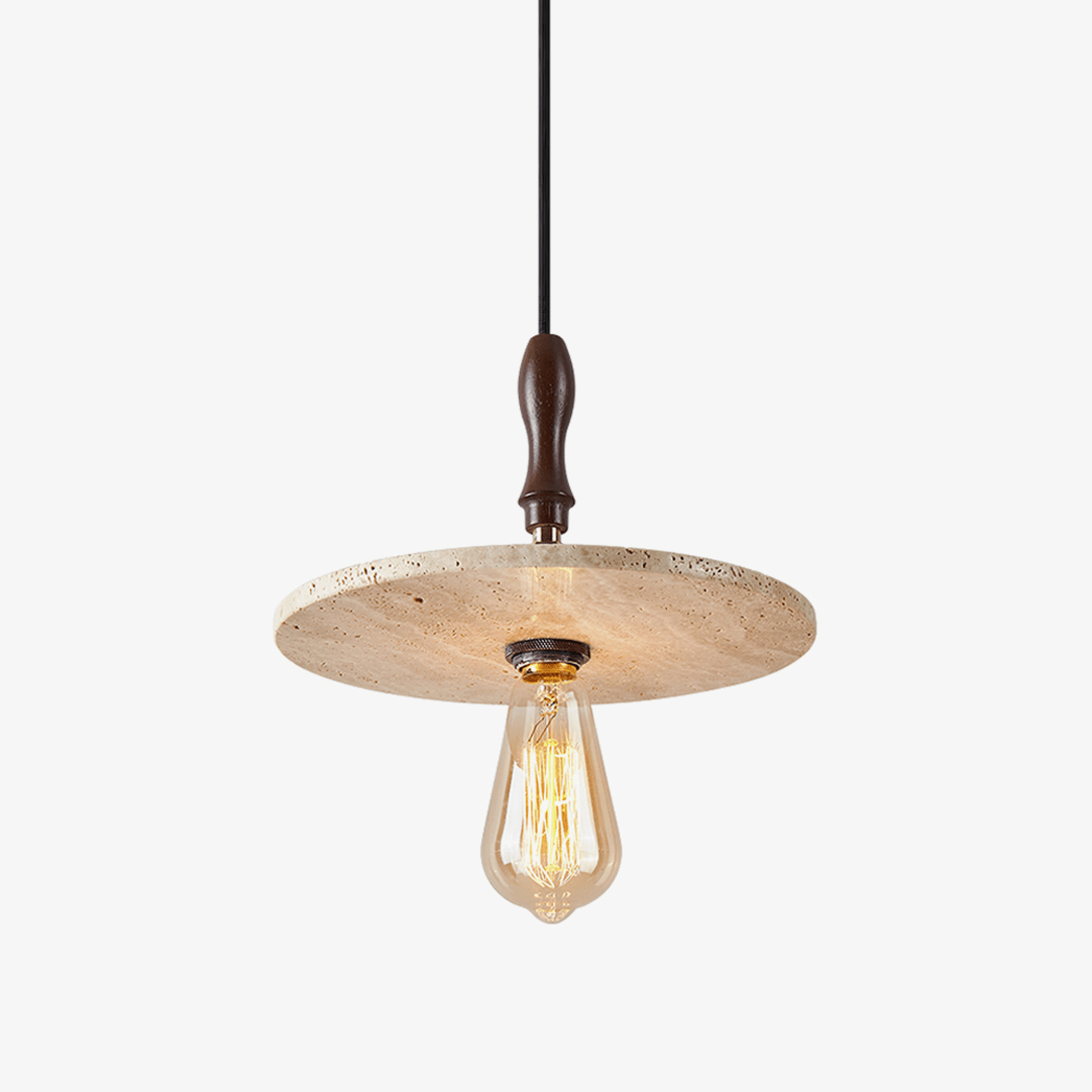 tavor-disc-pendant-light-1-anzaz-Yellow Travertine & Walnut Color-1