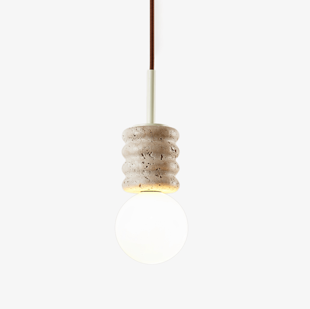 terrava-stone-pendant-light-anzaz-Yellow Travertine & White-1