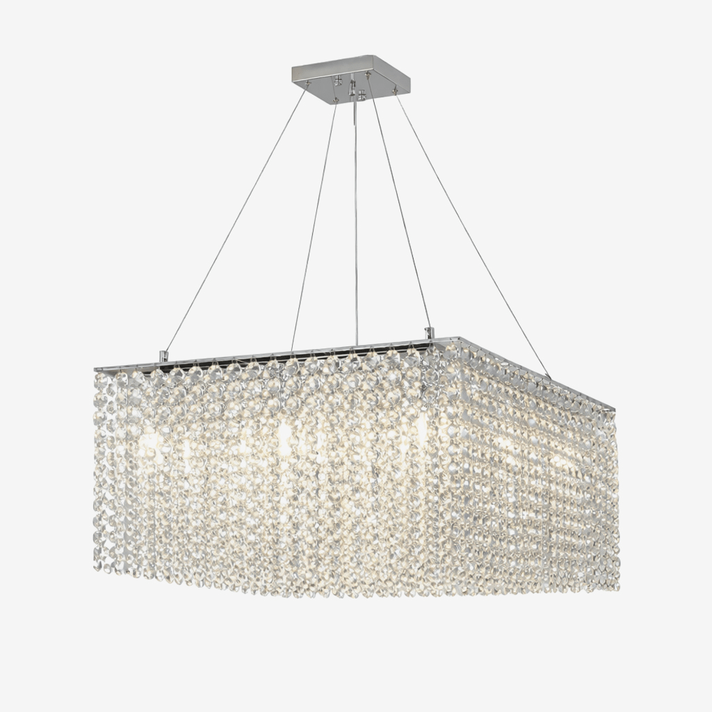 crystal-frame-pendant-chandelier-anzaz-Nickel & Clear-1
