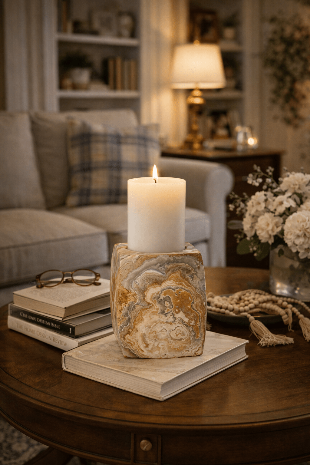 elara-agate-candle-holder-anzaz-Agate Colorful-3