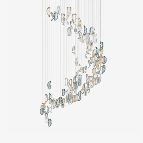 aqua-ripple-glass-art-customize-chandelier-anzaz-Clear & Amber & Blue-1