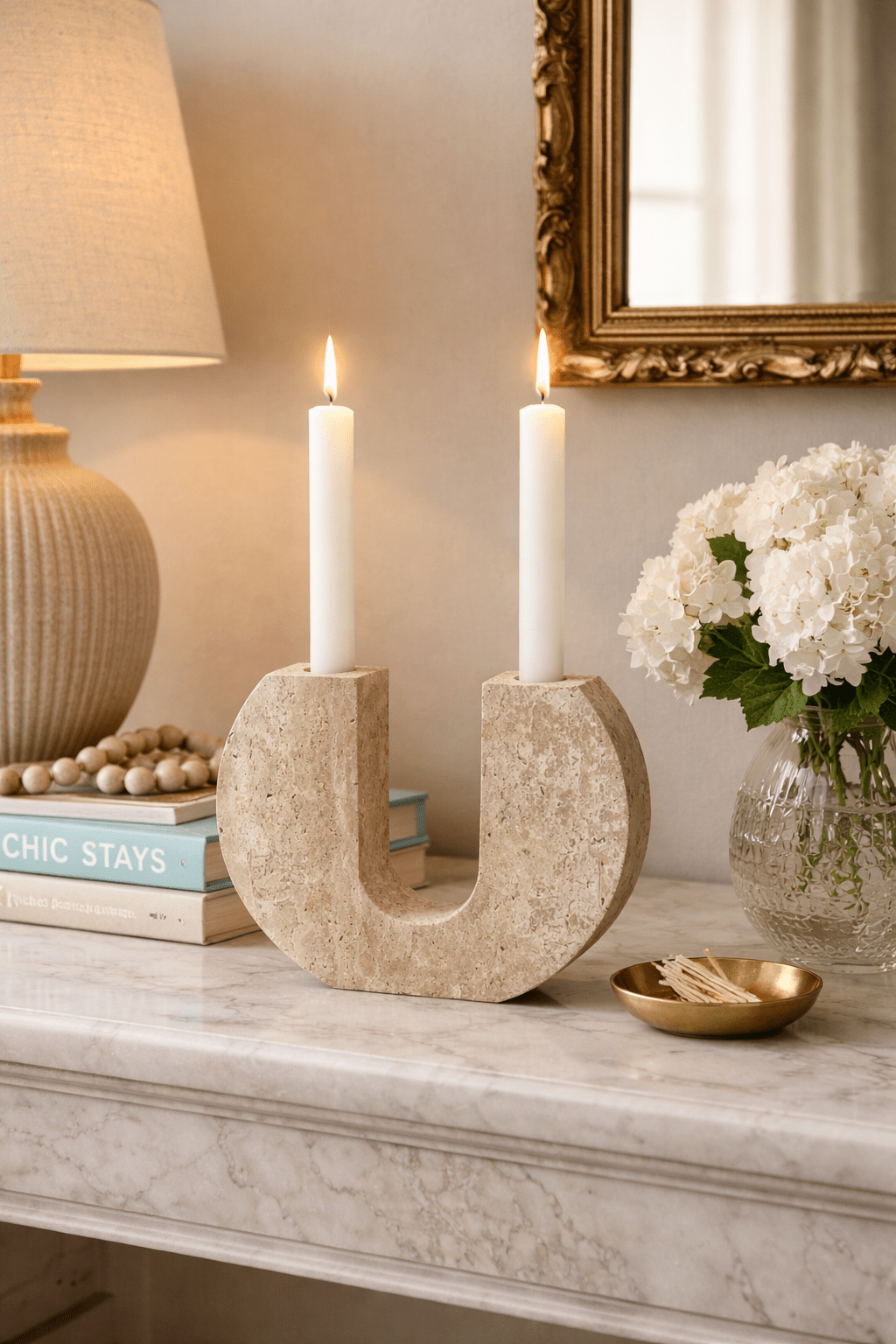 rowan-yellow-travertine-candle-holder-anzaz-Yellow Travertine-2